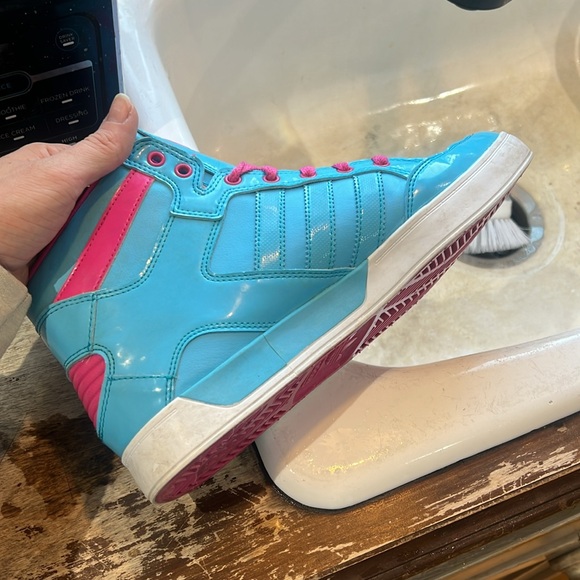 Cotton Candy Colored Adidas High Tops 😍 - Picture 9 of 9